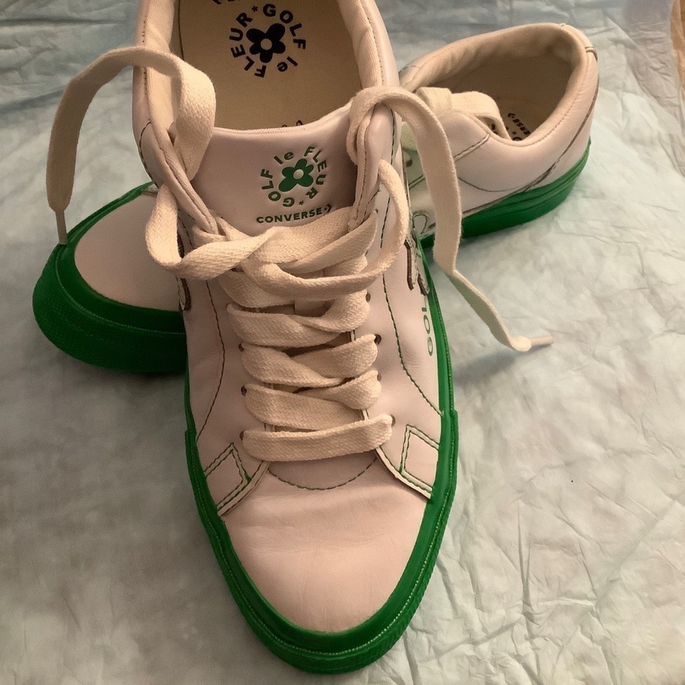 Converse One Star OX x Golf Le Fleur Kelly Green Womens Sz 9.5 Mens Sz 7… - Picture 12 of 12